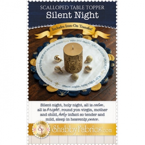 Scalloped Table Topper Pattern - Silent Night Includes Iron-on Transfer