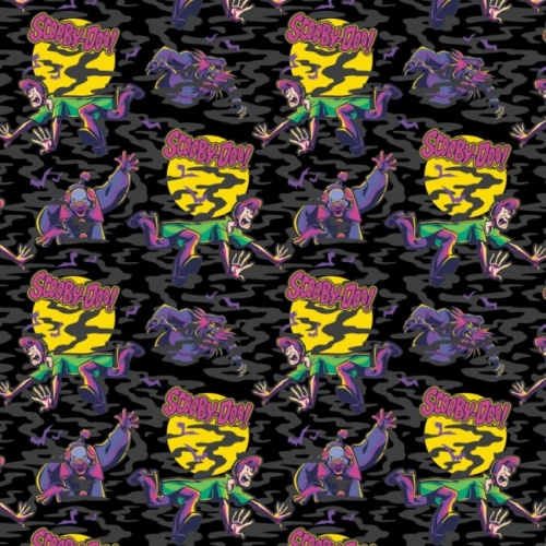 Scooby Doo Halloween Monsters Fabric