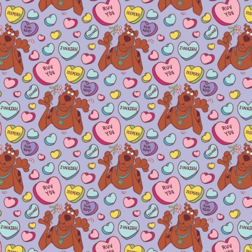 Scooby Doo Valentines Scooby Fabric