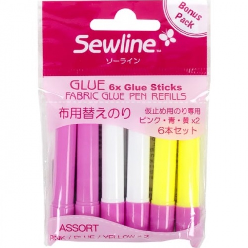 Sewline Glue Pen Refills. Pack 6
