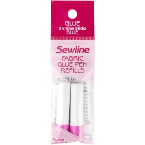 Sewline Glue Pen Refill Blue. Pack of 2