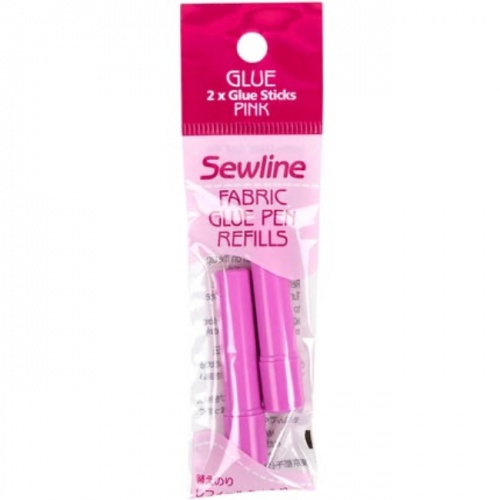 Sewline Glue Pen Refill Pink. Pack of 2