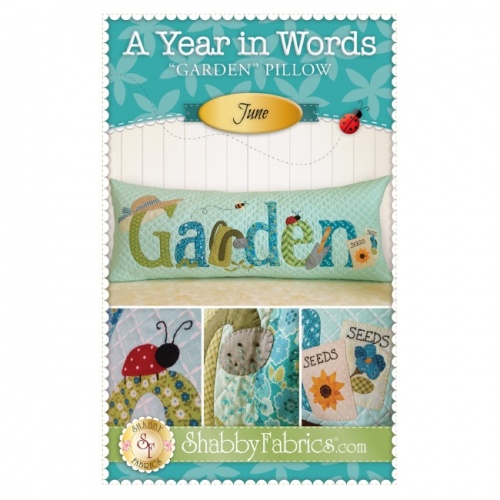 A Year in Words June Garden Pillow Pattern