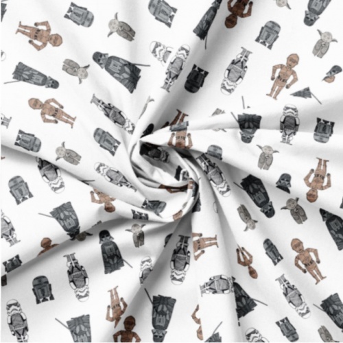 Star Wars Sketch Characters Fabric