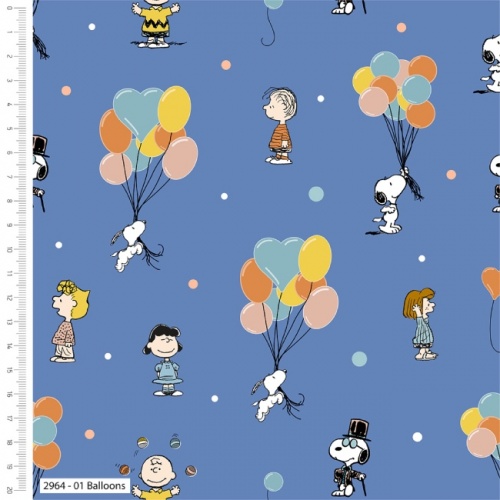 Snoopy Fabric - Circus Balloons