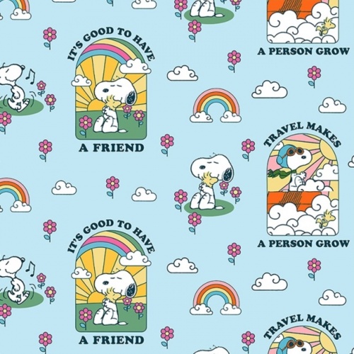 Snoopy Groovin Fabric - Good Friend