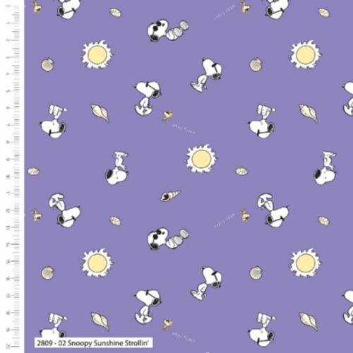 Snoopy Sunshine Strollin' Fabric