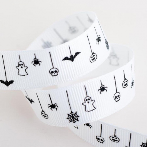 Spooky Theme Halloween Grosgrain Ribbon 5m