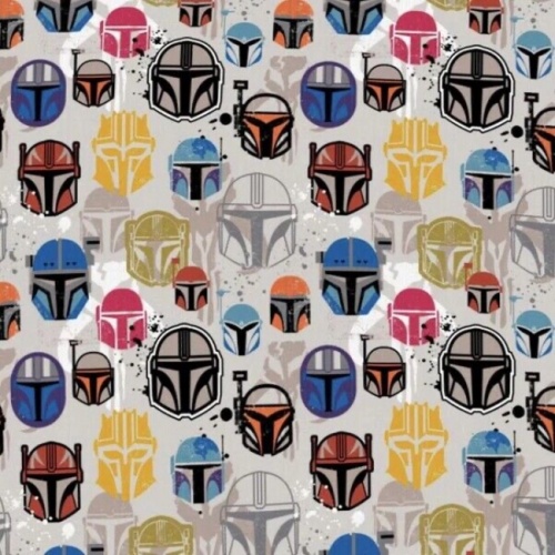 Star Wars Mandalorian Helmets Fabric