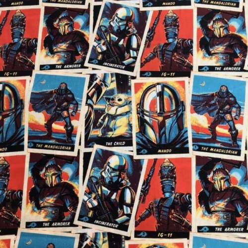 Star Wars Trading Cards Fabric