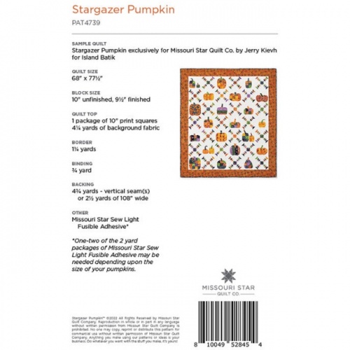 Missouri Star - Stargazer Pumpkin - Quilt Pattern