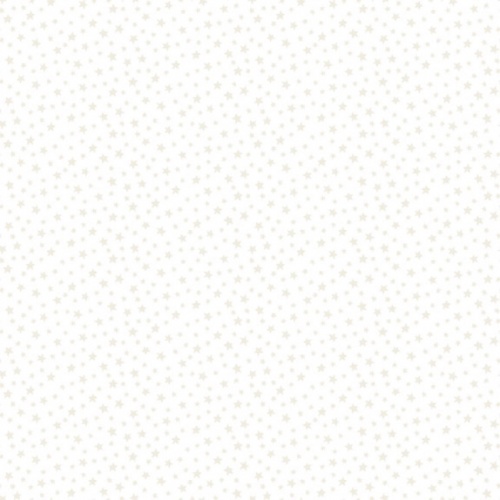 Makower Star White on White Fabric 306/W1