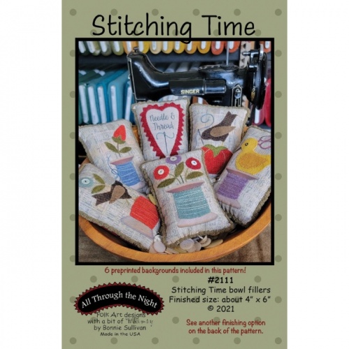 Stitching Time Bowl Fillers Pattern with Preprinted Panel.