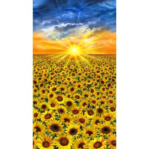 Sunflower Sunset Fabric Panel
