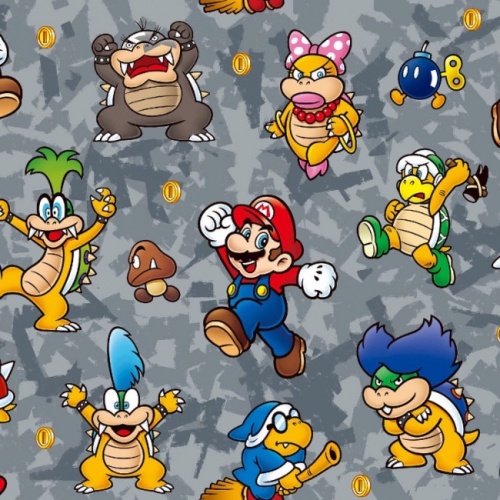 FB Nintendo Super Mario Characters Fabric
