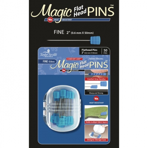 Taylor Seville Flat Head FINE Magic Pins 50pk