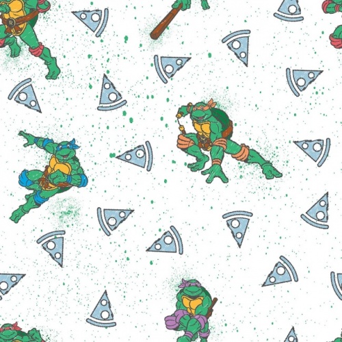 Teenage Mutant Ninja Turtles Paint Splatter Fabric