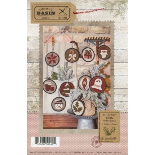 Ten Holiday Penny Ornaments Pattern