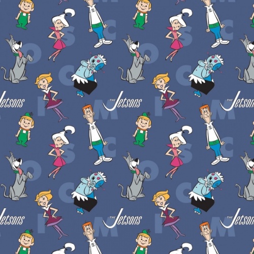 The Jetsons Characters and Letters Fabric
