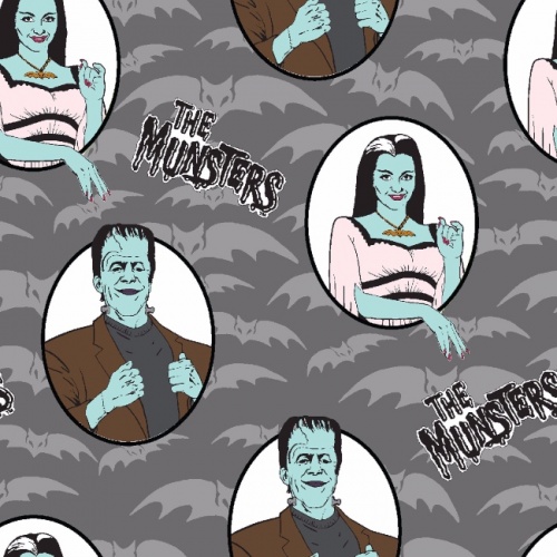 The Munsters Herman And Lily Fabric