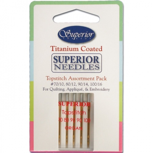 Superior Titanium Topstitch Needle Assortment 5pk