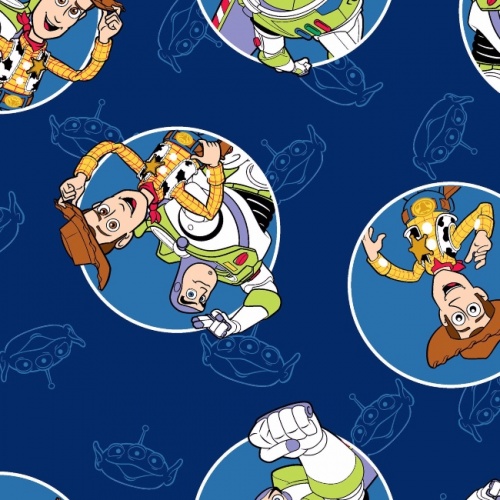 Disney Toy Story Buzz and Woody Badges Fabric