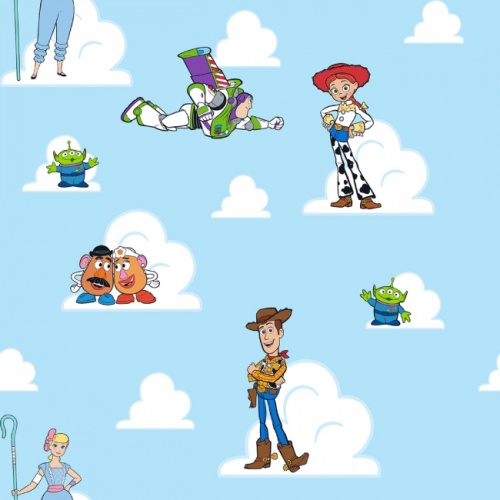 Disney Toy Story Fabric - Friends Sketch