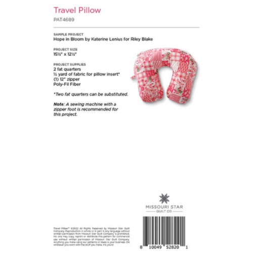 Missouri Star - Travel Pillow - Quilt Pattern