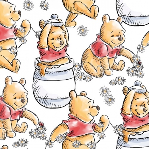 Winnie the Pooh Classic Honey Fabric