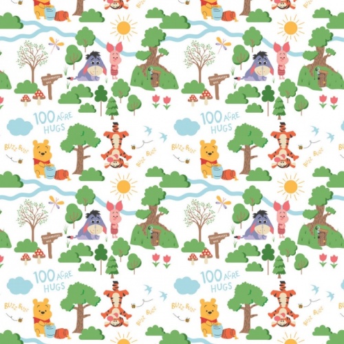 Winnie The Pooh Fabric - 100 Acres