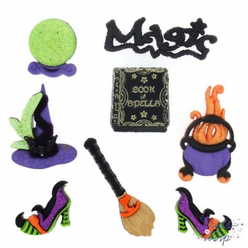 Witches Spell Buttons / Embellishments