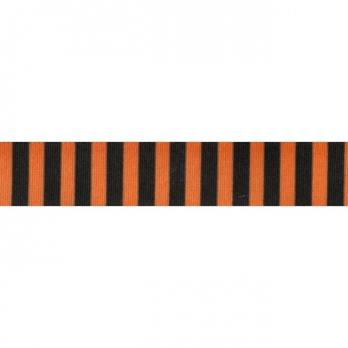 Halloween Witches Stripe Ribbon Orange 5m