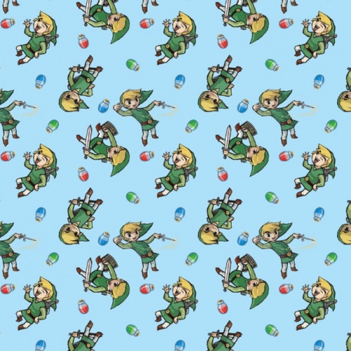 Zelda Windwaker Potion Toss Fabric